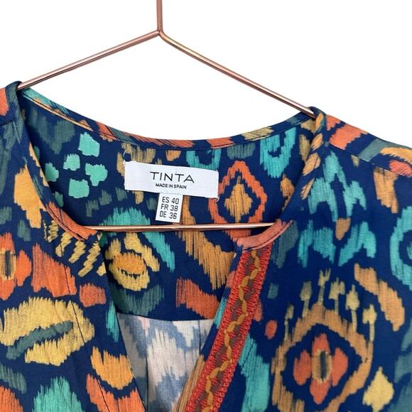Tinta Sleeveless Colorful Blouse - Size 40 Medium - Picture 4 of 6